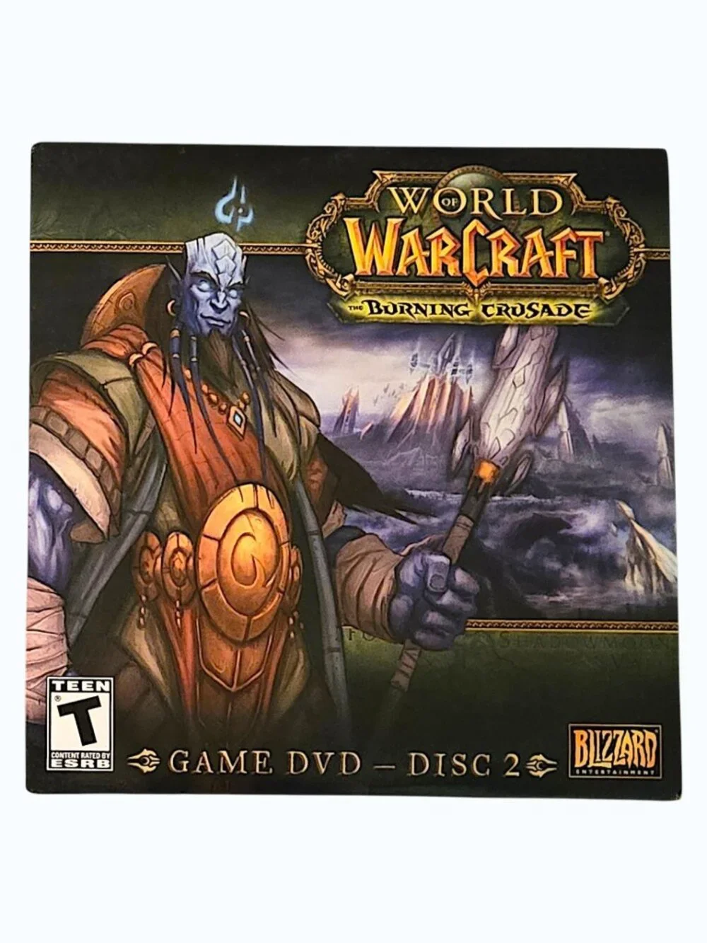 World of Warcraft The Burning Crusade PC DVD ROM Disc 1 & 2 Collector Art Sleeve